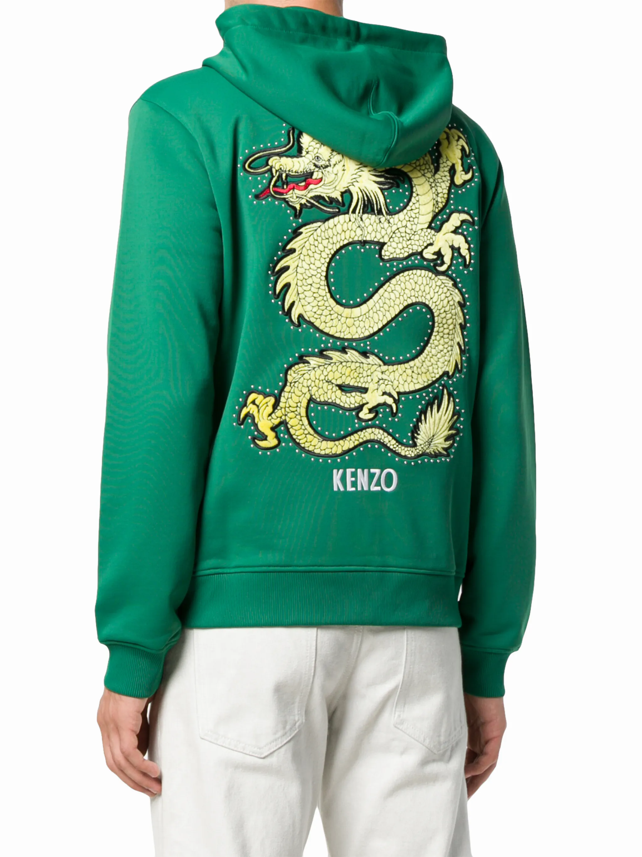 Kenzo dragon patch full zip hoodie Eraldo US