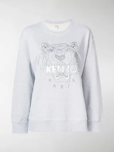 kenzo embroidered logo sweatshirt