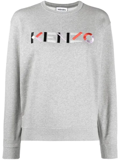 kenzo embroidered logo sweatshirt