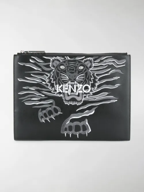 Kenzo - embroidered tiger clutch