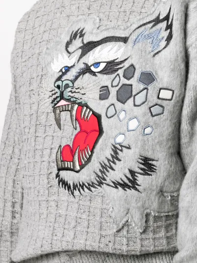 Kenzo embroidered tiger grid jumper Eraldo VN