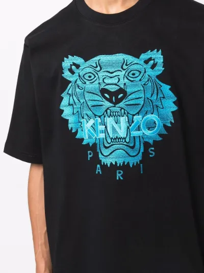 embroidered Tiger-logo T-shirt | Kenzo 