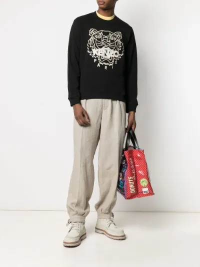 kenzo embroidered tiger sweatshirt