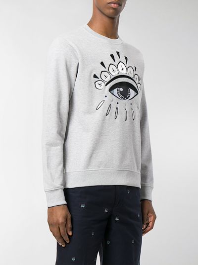kenzo eye sweatshirt grey