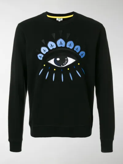 kenzo black eye sweatshirt