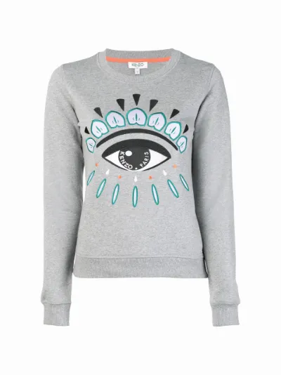 kenzo eye sweatshirt grey