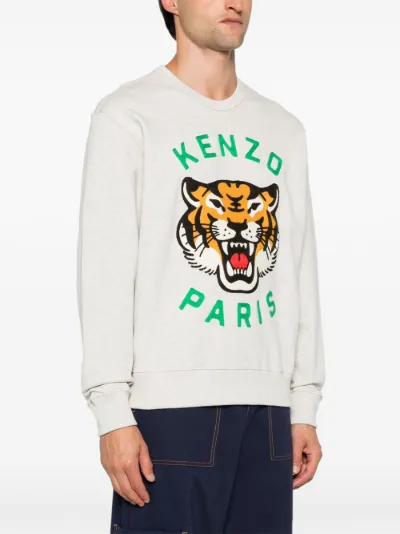 Felpa con ricamo Lucky Tiger Kenzo Eraldo IT