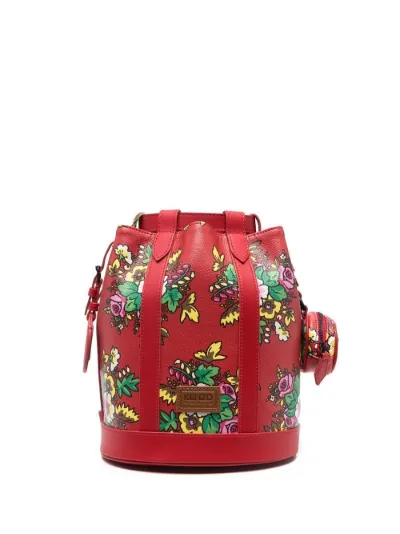 Kenzo floral print leather backpack Eraldo PW
