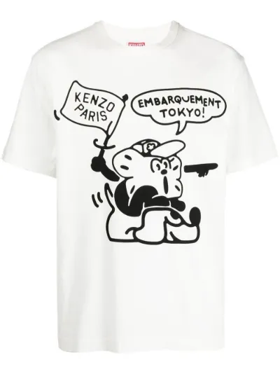 Kenzo 'Archives Label' logo-print T-shirt | Smart Closet