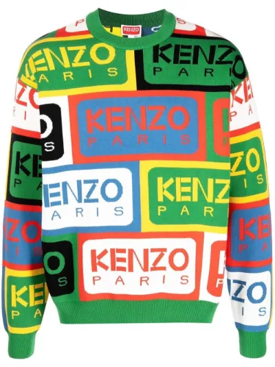 Kenzo Intarsia store knit logo sweater