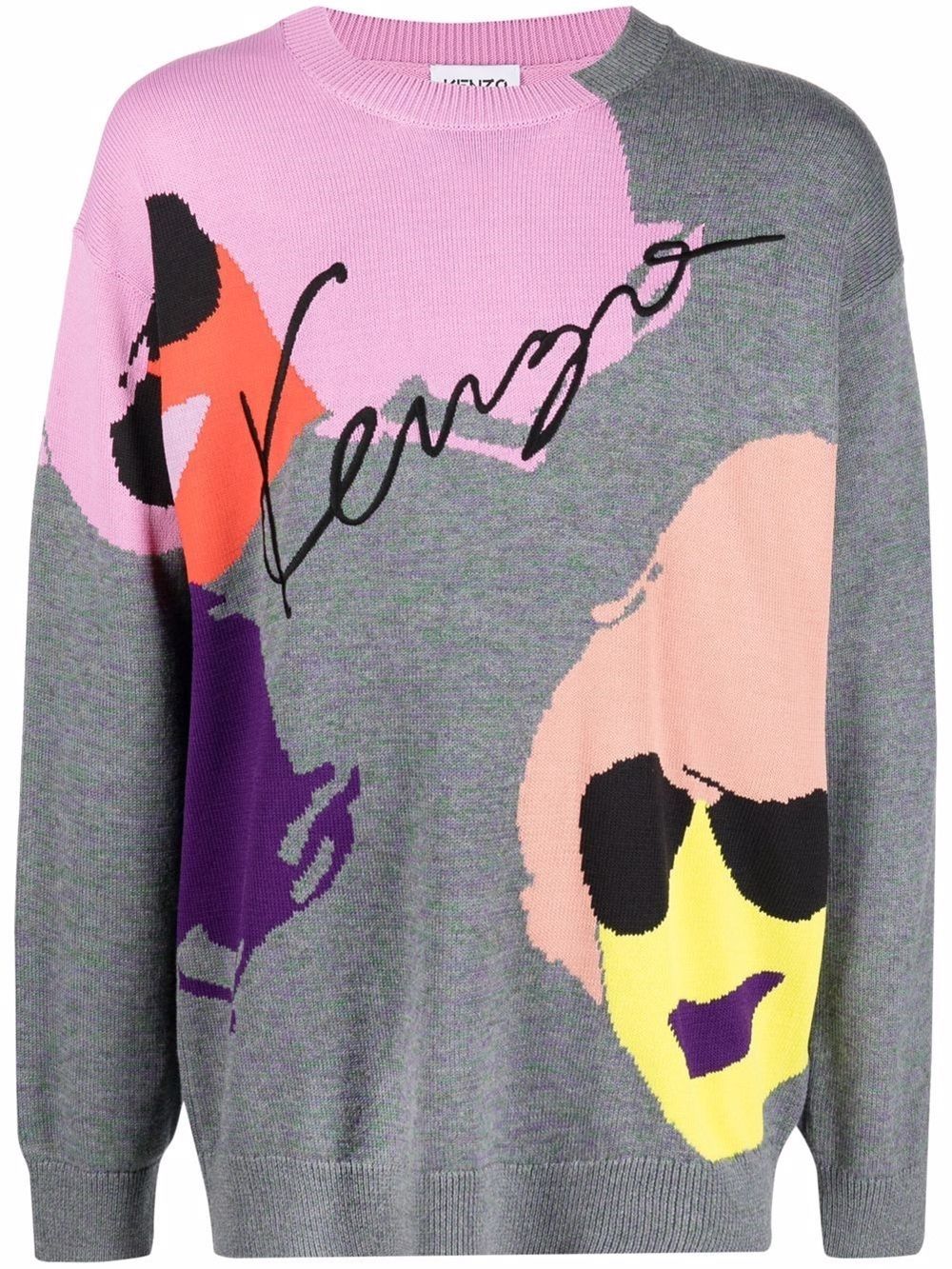 Grey clearance and pink kenzo jumper