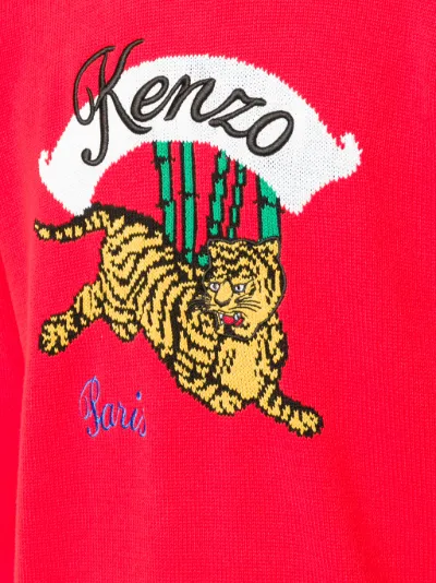 red kenzo sweater