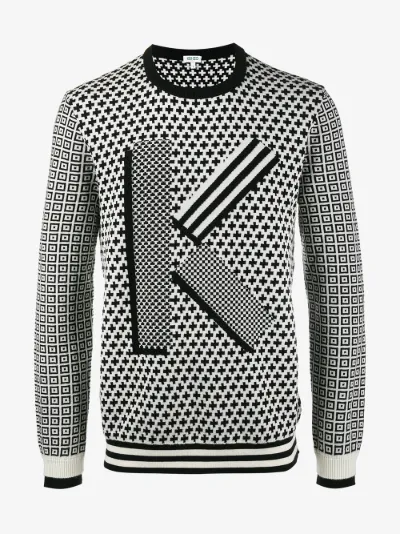 kenzo jumper black and white