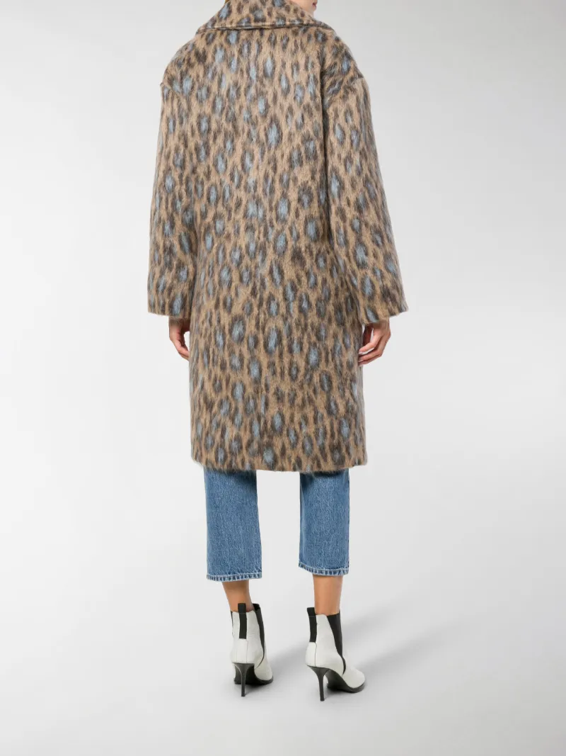 kenzo leopard coat
