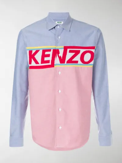 Kenzo - logo panel shirt