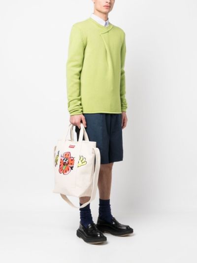 KENZO Crest Appliquéd Logo-Embroidered Canvas Backpack - Shop - bhibu