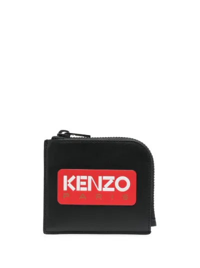 logo print leather wallet Kenzo Eraldo