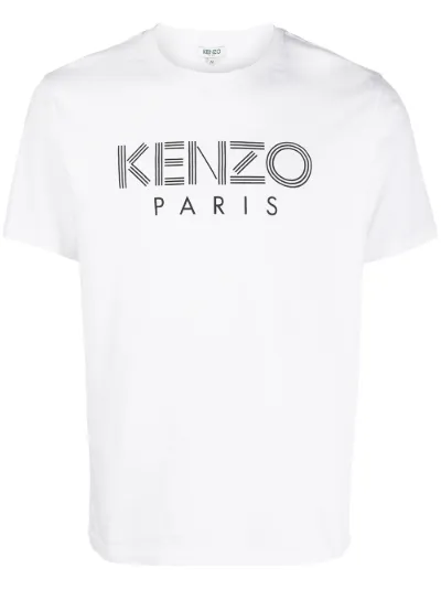 Kenzo logo print T shirt Eraldo UK