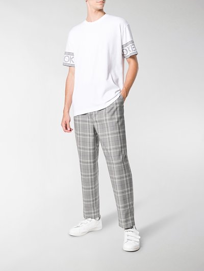 Kenzo logo trimmed t shirt,Kenzo Logo Trimmed T Shirt White Modes
