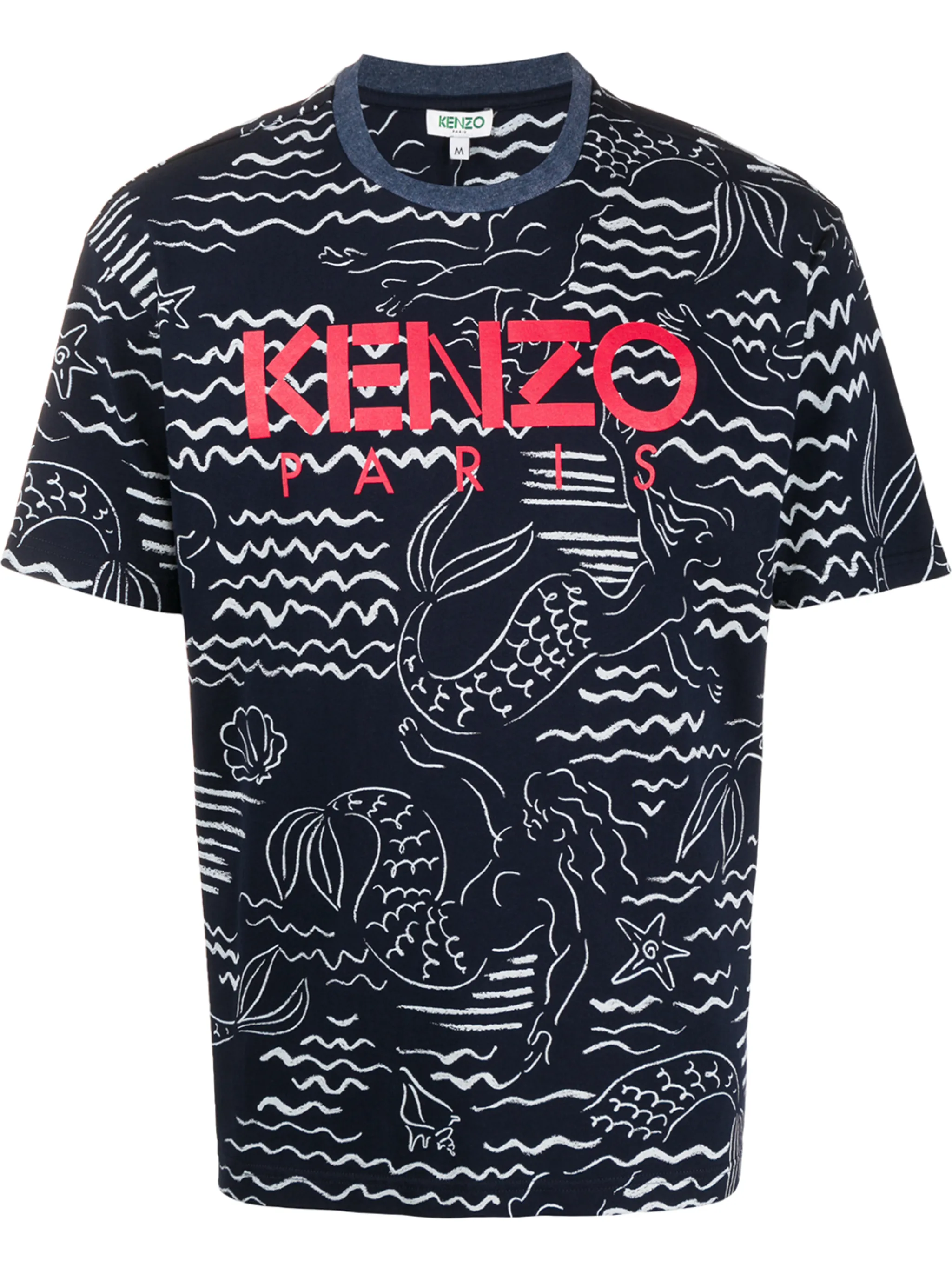 Kenzo mermaids logo print T-shirt | Eraldo.com HR