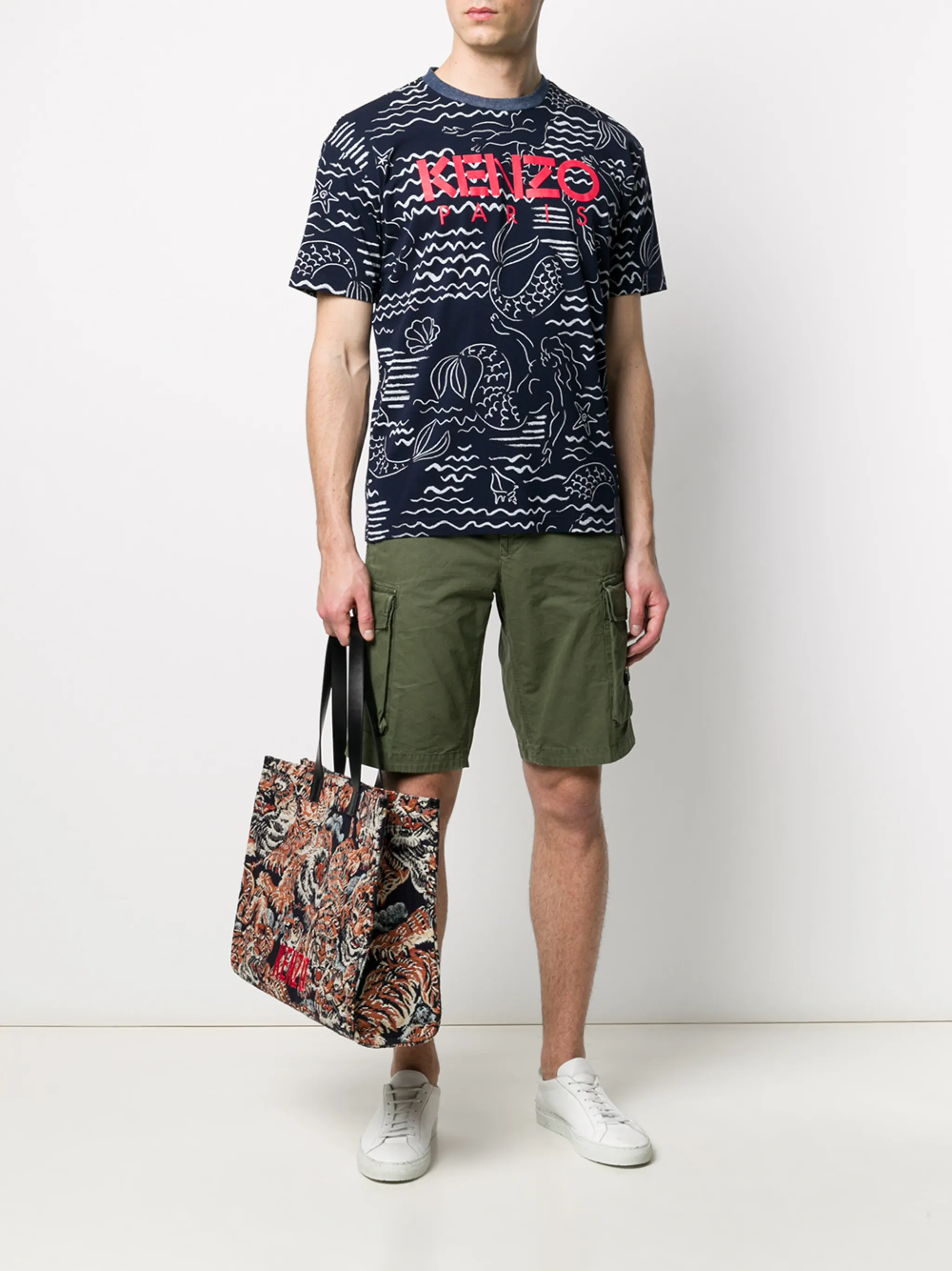 Kenzo mermaids logo print T-shirt | Eraldo.com HR