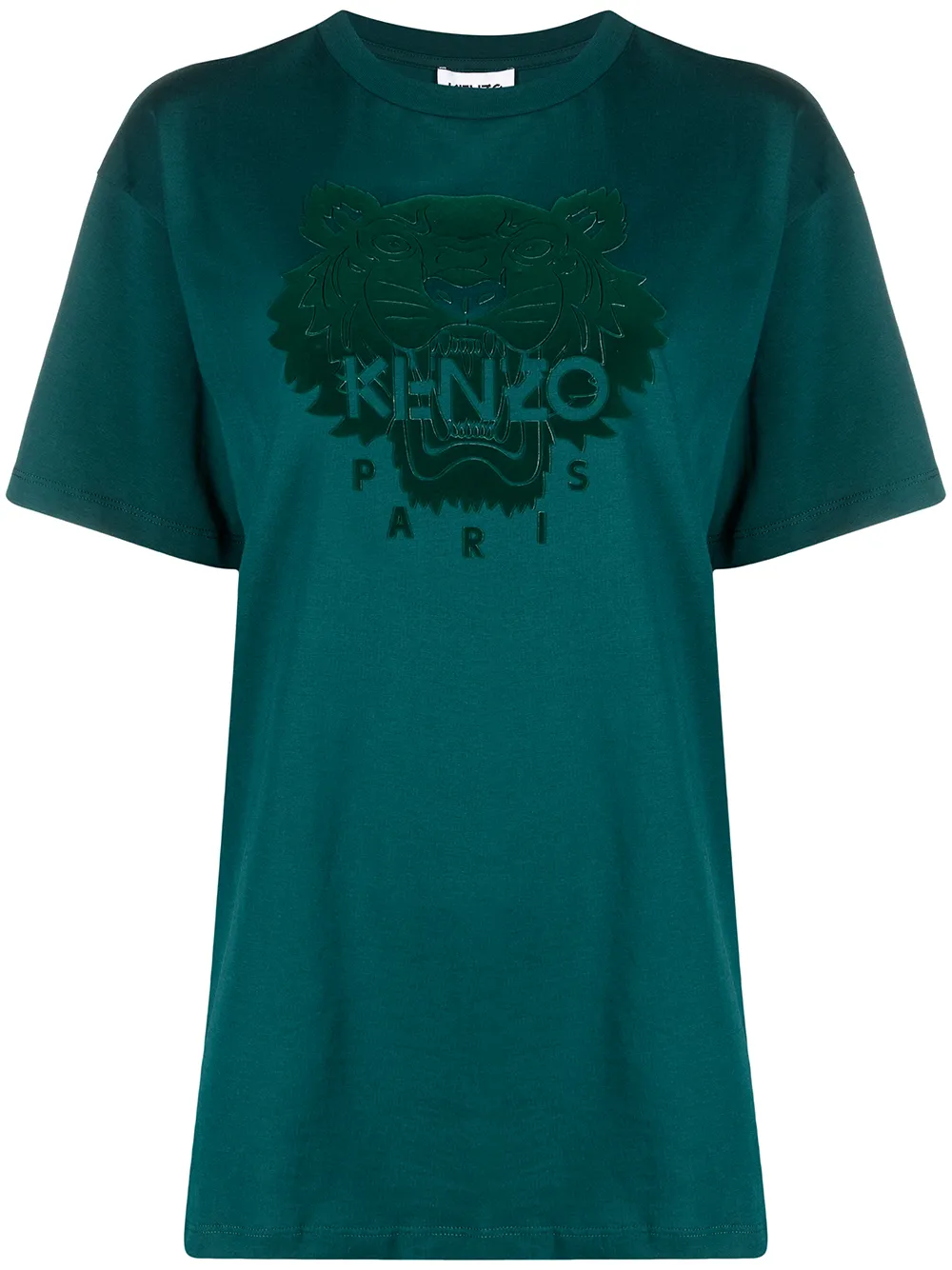 oversized velvet Tiger T-shirt | Kenzo 