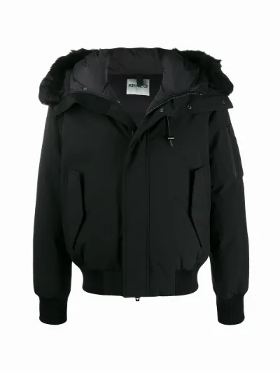 padded zip up hooded jacket Kenzo Eraldo