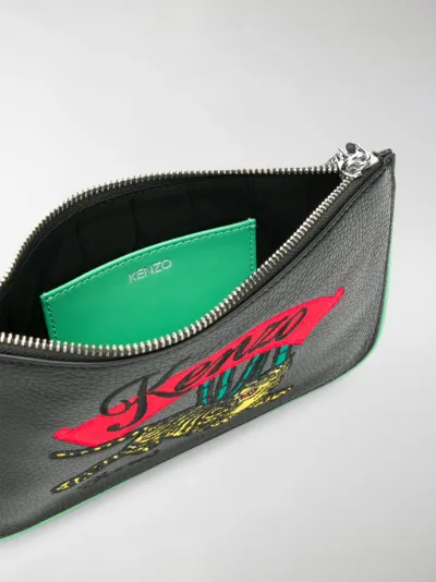 Kenzo Autunno Inverno 20/21 pochette large tiger nera - 2PM602 F07 99