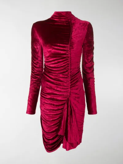 purple turtleneck dress