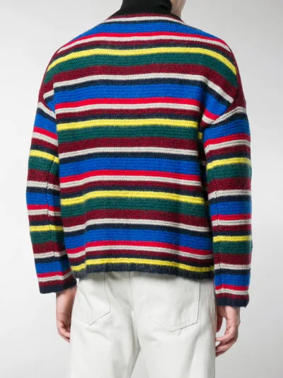Yellow Tiger Striped Sweater Polyamide Patch Kenzo MSpzVU