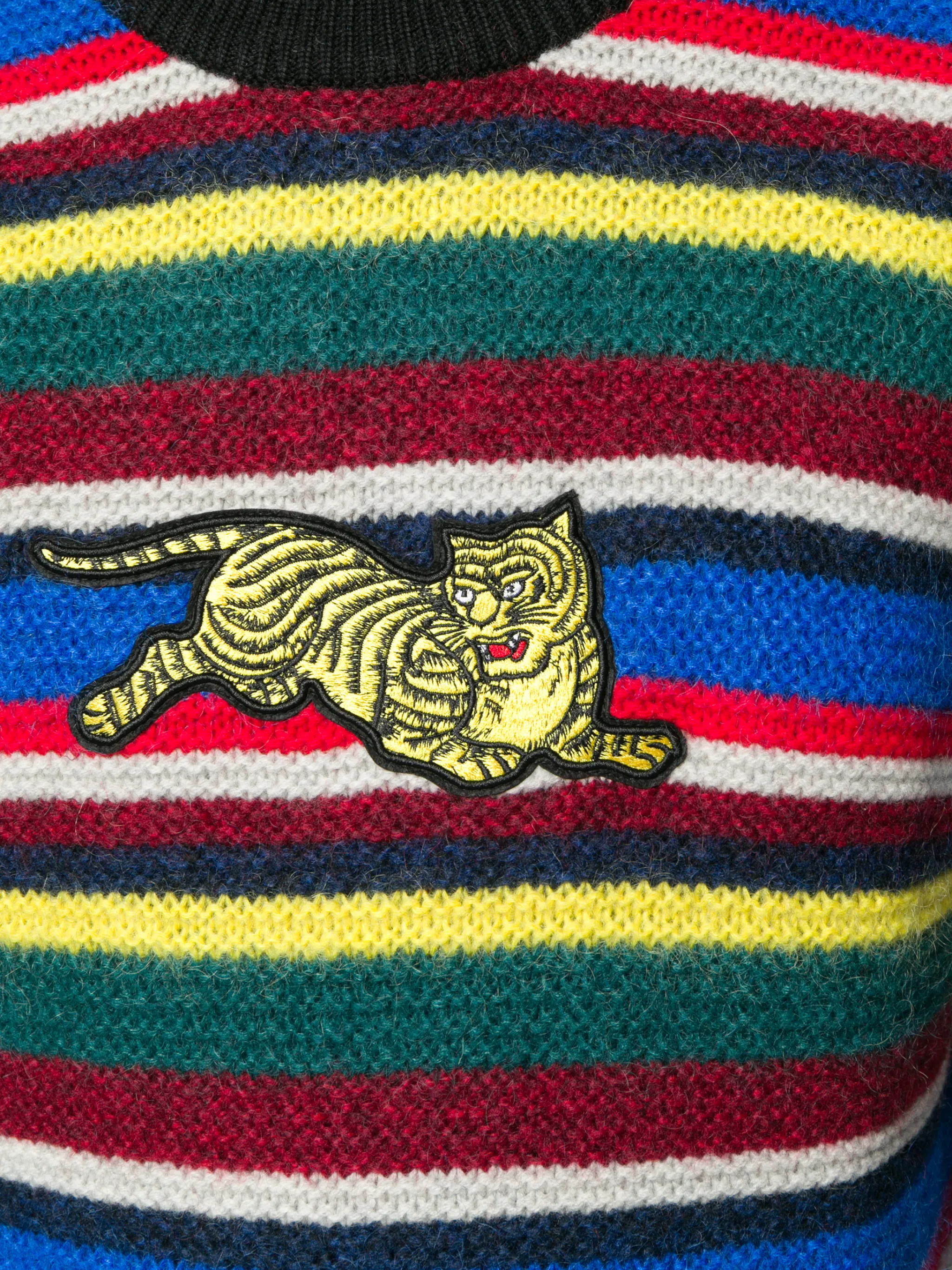 Kenzo Multicolor Stripe Fitted Sweater fashion