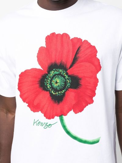 T-shirt oversize con stampa Poppy | Kenzo | Eraldo.com IT