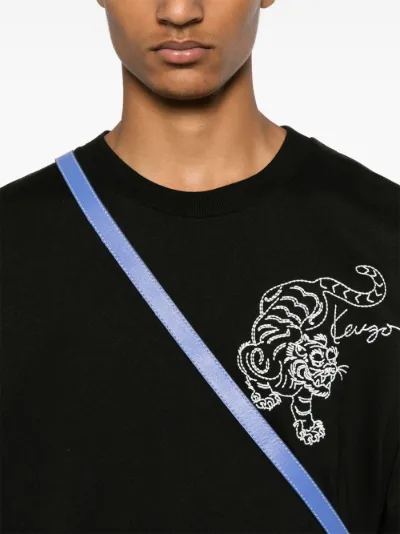 Kenzo tiger embroidered T shirt Eraldo NU