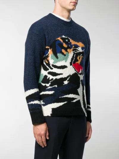 kenzo intarsia sweater