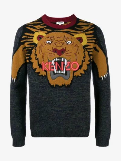 kenzo intarsia sweater