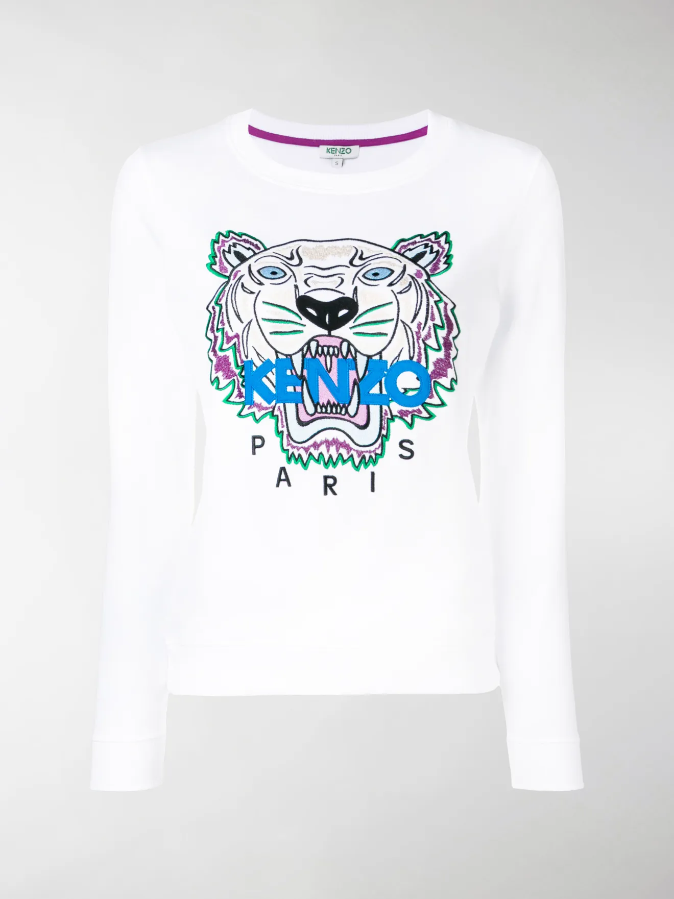 Kenzo Tiger Logo Sweatshirt White Modes