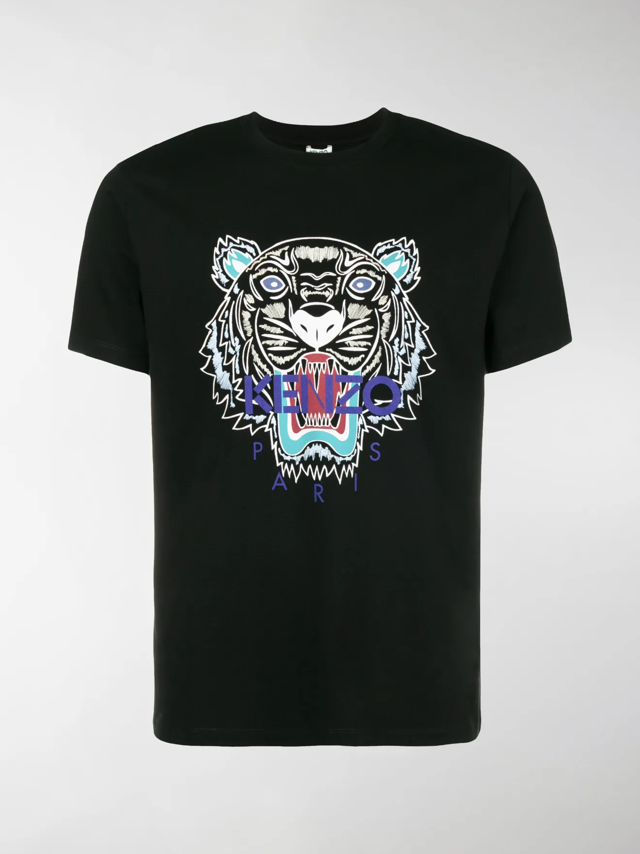 black shirt tiger logo