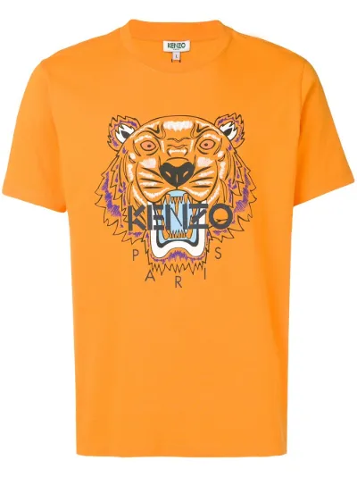 Kenzo Tiger print T-shirt orange | MODES