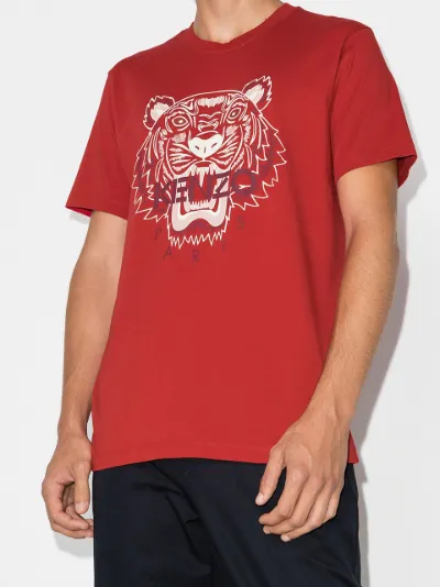 kenzo tiger print t shirt