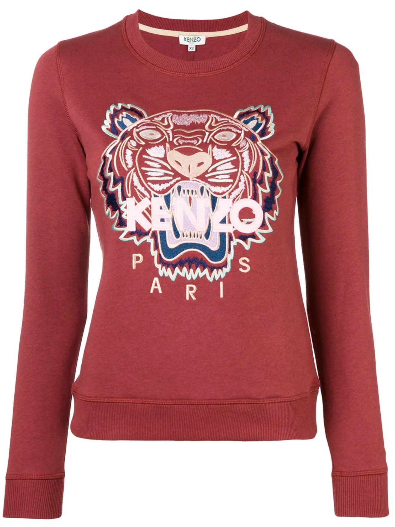 kenzo burgundy tiger sweatshirt