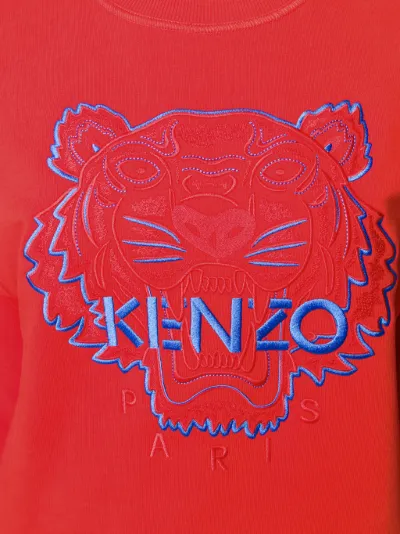 kenzo tiger sweatshirt red