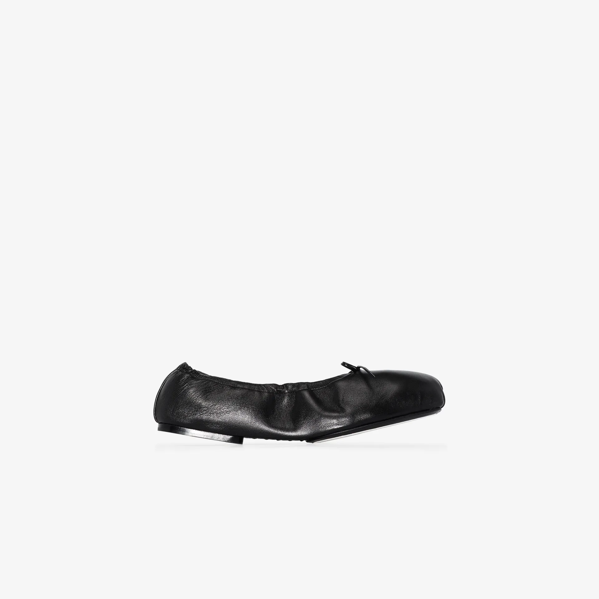 all leather ballet flats