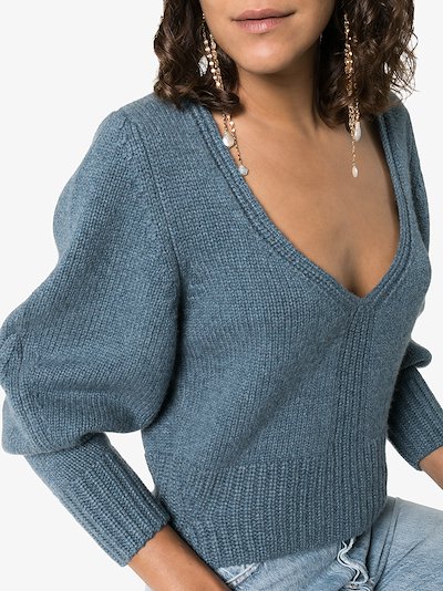 Charlette Wide Sleeve Cashmere Sweater