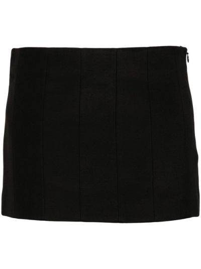 Gucci black pleated skirt hotsell