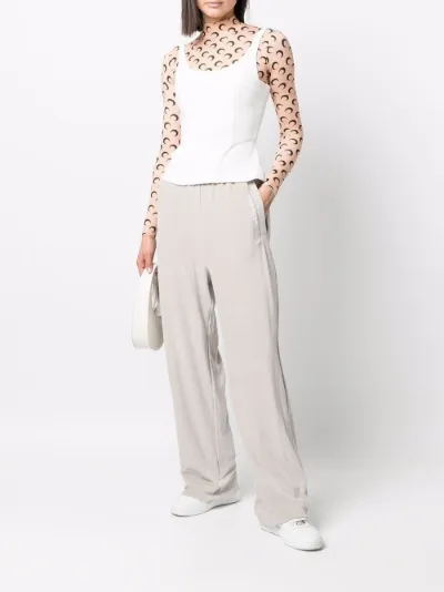logo-print wide-leg track pants 