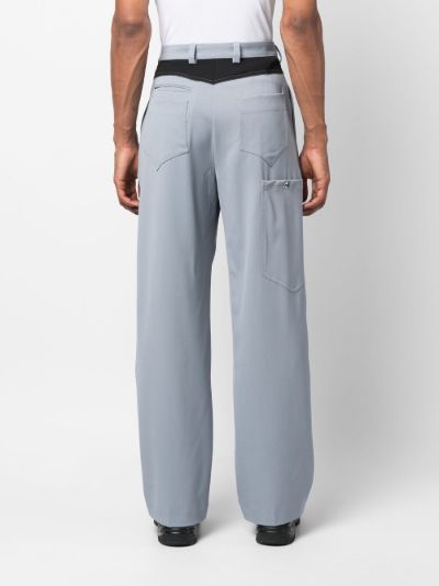 Kiko Kostadinov high-waisted tailored trousers | Eraldo.com YE