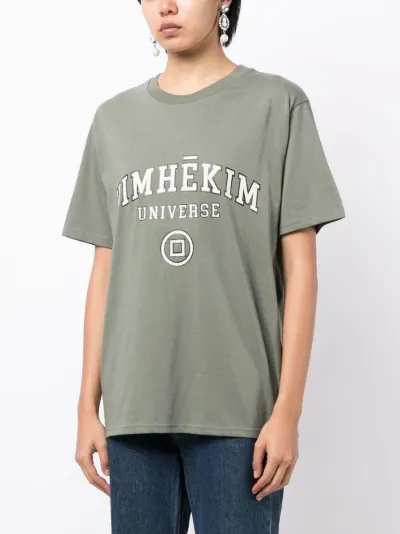 Universe logo-print cotton T-shirt | Kimhekim | Eraldo.com