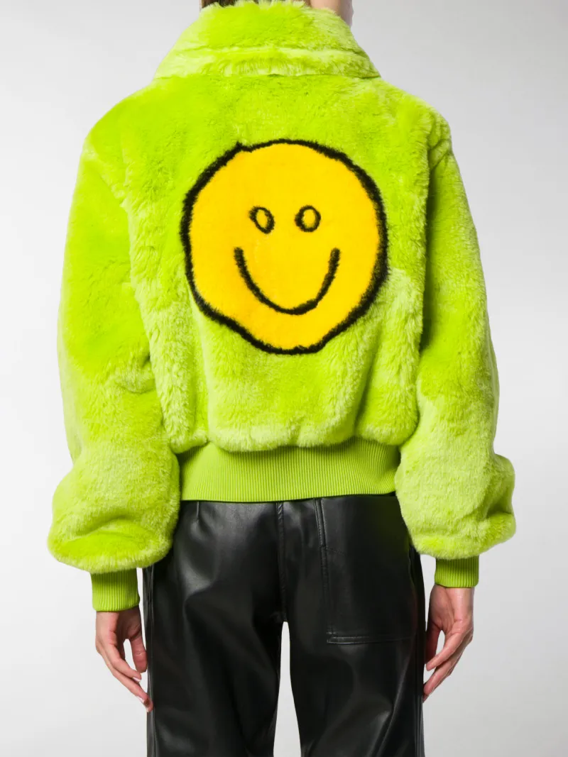 smiley bomber jacket