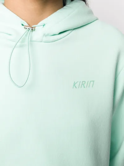 cropped drawstring hoodie