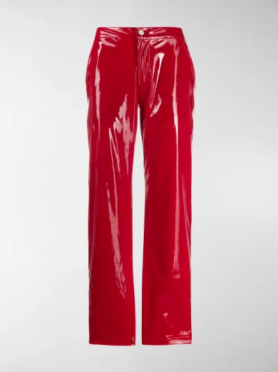 Kirin Pantaloni in vernice rosso | MODES